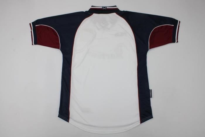 with Retro EPL Patch Retro Jersey 1999-2001 West Ham United White Soccer Jersey
