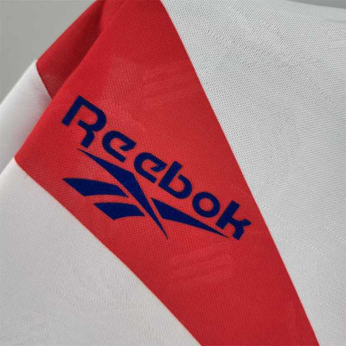 with Front Lettering Retro Jersey Long Sleeve 1998 Chile Away White Soccer Jersey