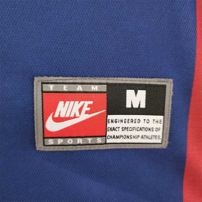 Retro Jersey 1998-1999 Barcelona Home Soccer Jersey Vintage Football Shirt