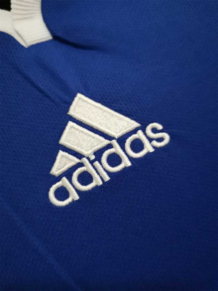 with Front Lettering+UCL Patch Retro Jersey 2008-2009 Chelsea Champions League Home Blue Soccer Jersey