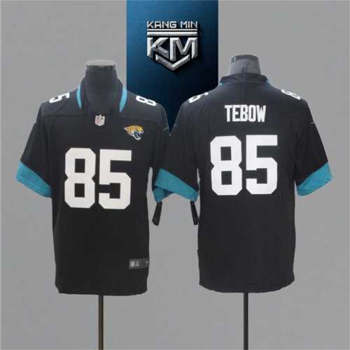 2021 Jaguars 85 TEBOW Black NFL Jersey S-XXL White Font