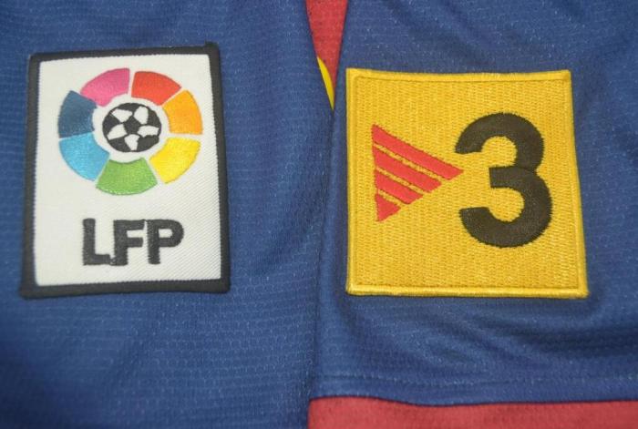 with LFP+TV3 Patch Retro Jersey 2012-2013 Barcelona Home Soccer Jersey