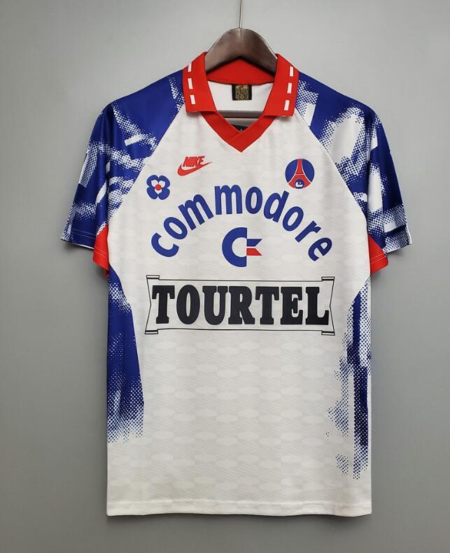 Retro Jersey 1993-1994 PSG Away Soccer Jersey Vintage Paris Football Shirt