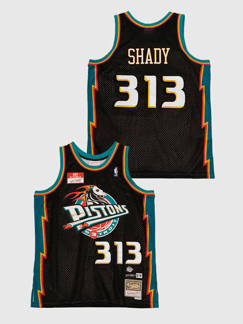 Mitchell & Ness Detroit Pistons 313 Shady Black NBA Jersey