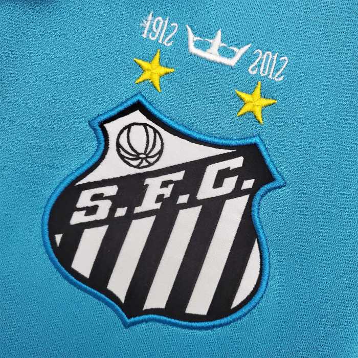 Retro Jersey 2012-2013 Santos Away Blue Soccer Jersey Vintage Football Shirt
