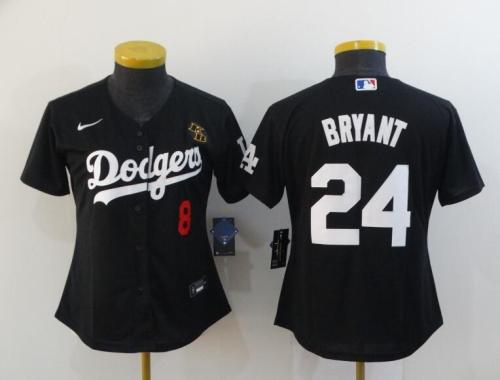 Los Angeles Dodgers 24 BRYANT Black MLB Jersey