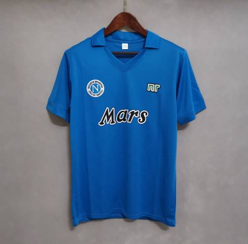 Retro Jersey 1989-1990 Calcio Napoli Home Soccer Jersey Vintage Football Shirt