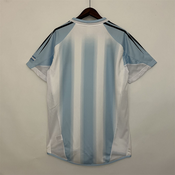 Retro Jersey 2004-2005 Argentina Home Soccer Jersey Vintage Football Shirt