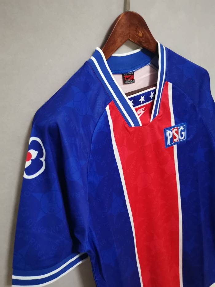 Retro Jersey 1994-1995 PSG Home Soccer Jersey Vintage Paris Football Shirt