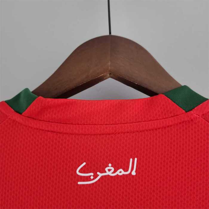 Retro Jersey 2022 Morocco Home Soccer Jersey Vintage Football Shirt