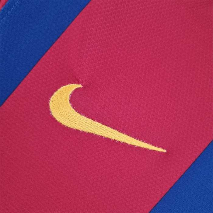 Retro Jersey Barcelona Long Sleeve 2006 UEFA Champions League UCL Final Home Soccer Jersey