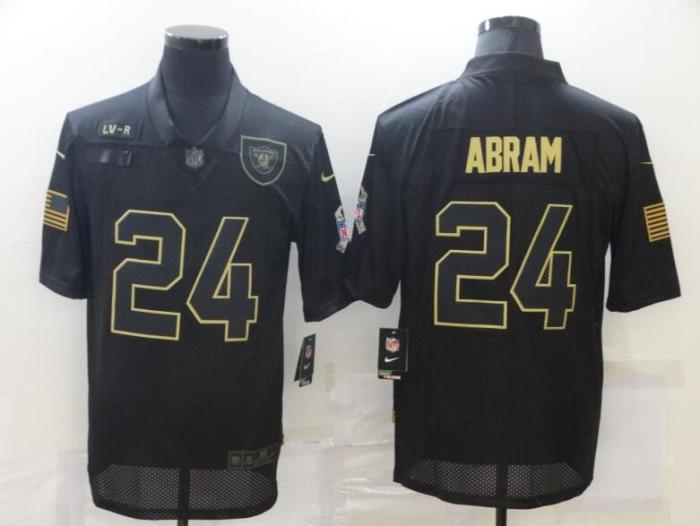 Oakland Raiders 24 ABRAM Black NFL Jersey
