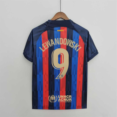 Retro Jersey 2022-2023 Barcelona LEWANDOWSKI 9 Home Soccer Jersey