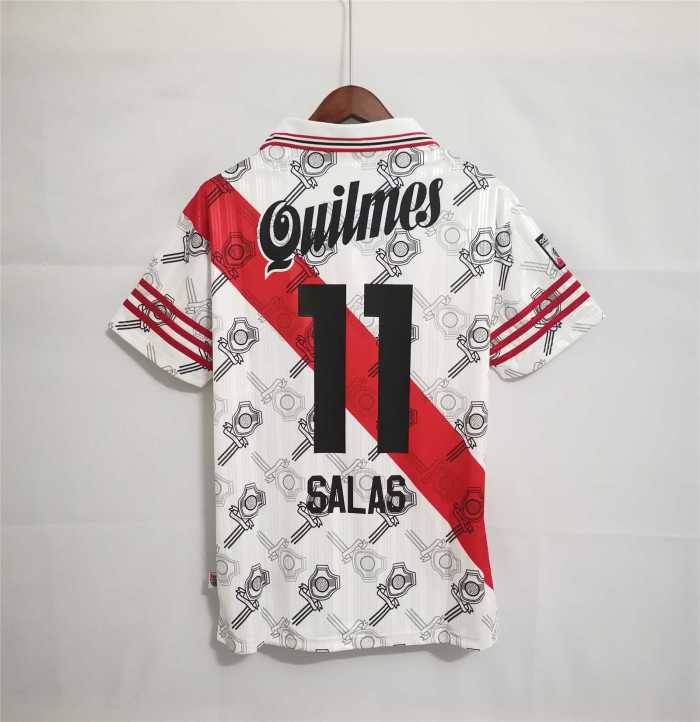 Retro Jersey 1996-1997 River Plate 11 SALAS Home Soccer Jersey Vintage Football Shirt