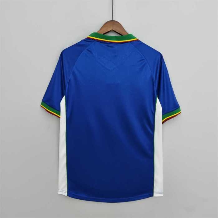 Retro Jersey 1998 Portugal Away Blue Soccer Jersey Vintage Football Shirt