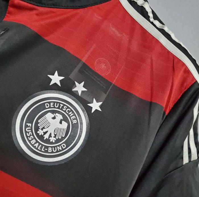 Retro Jersey 2014 Germany Away Black/Red Soccer Jersey Vintage Football Shirt