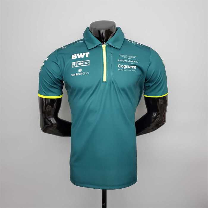 FI Formula One stadium service Aston Martin polo Racing Jersey