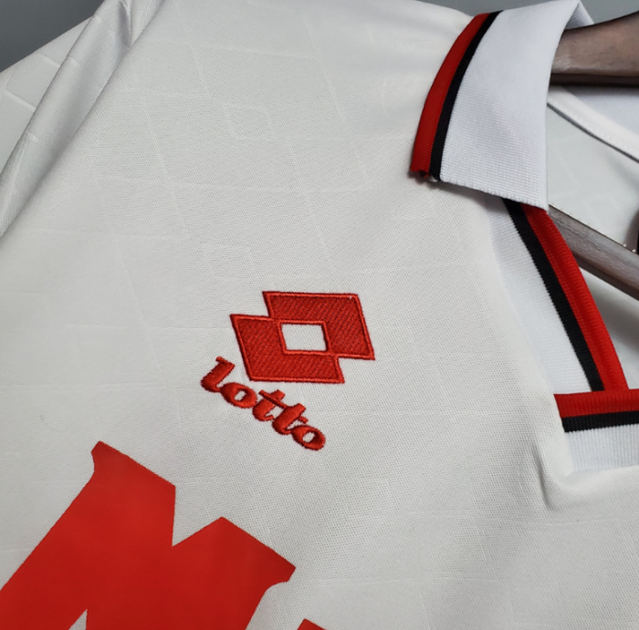 Retro Jersey 1993-1994 AC Milan Away White Soccer Jersey