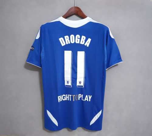 with UCL Patch+Front Lettering Retro Jersey 2011-2012 Chelsea DROGBA 11 Champions League Final Home Soccer Jersey