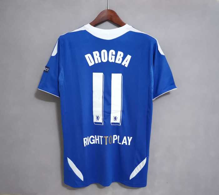 with UCL Patch+Front Lettering Retro Jersey 2011-2012 Chelsea DROGBA 11 Champions League Final Home Soccer Jersey