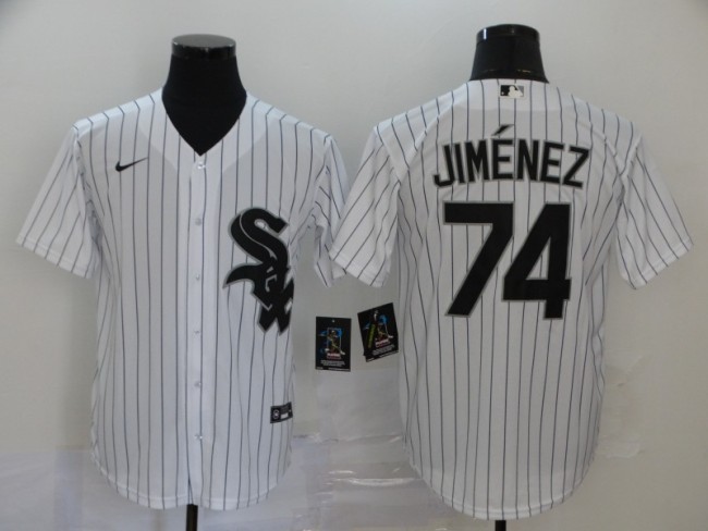 Chicago White Sox 74 JIMENEZ White 2020 Cool Base Jersey