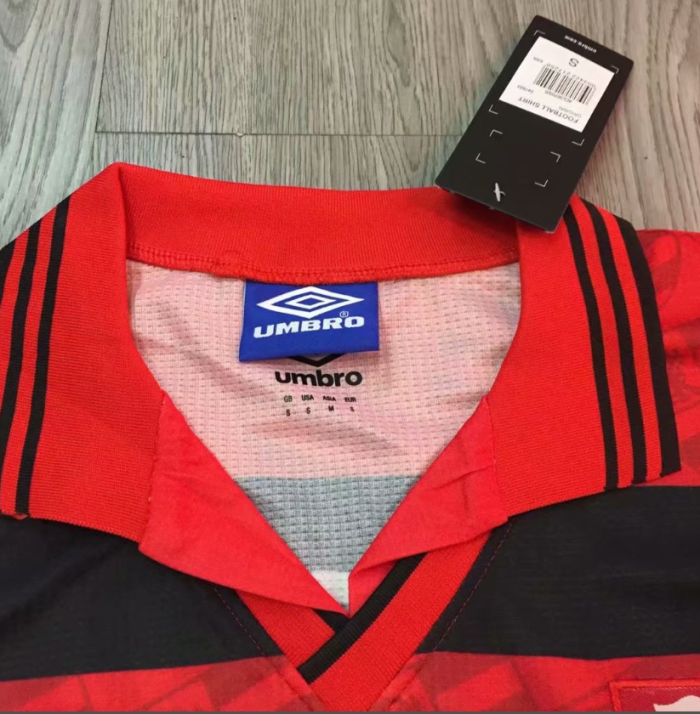 Retro Jersey 1995 Flamengo Home Red/Black Soccer Jersey Vintage Football Shirt