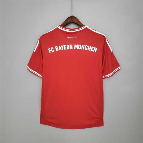 with Front Lettering Retro Jersey 2013-2014 Bayern Munich Final UCL Home Soccer Jersey