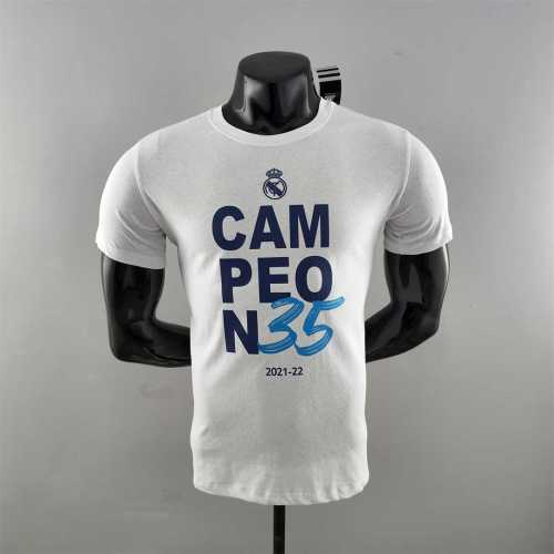 K000173 Real Madrid White Soccer T-shirt