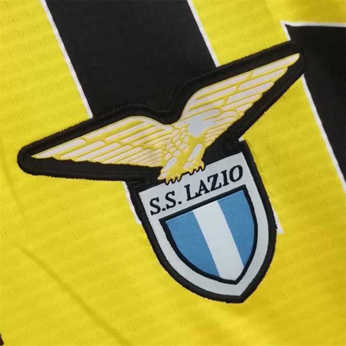 Retro Jersey 1998-2000 Lazio 3rd Away Yellow Soccer Jersey Vintage Football Shirt