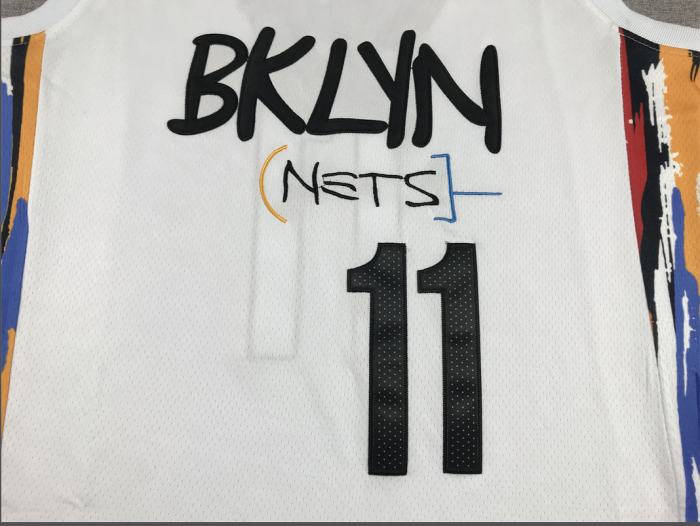 2023 City Edition Brooklyn Nets IRVING 7 White Basketball Shirt NBA Jersey
