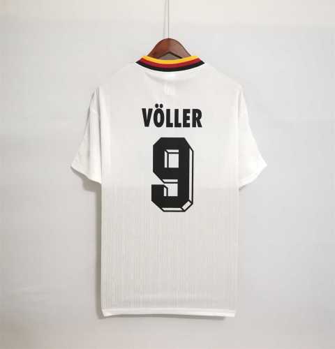 Retro Jersey 1994 Germany VOLLER 9 Home Soccer Jersey Vintage Football Shirt