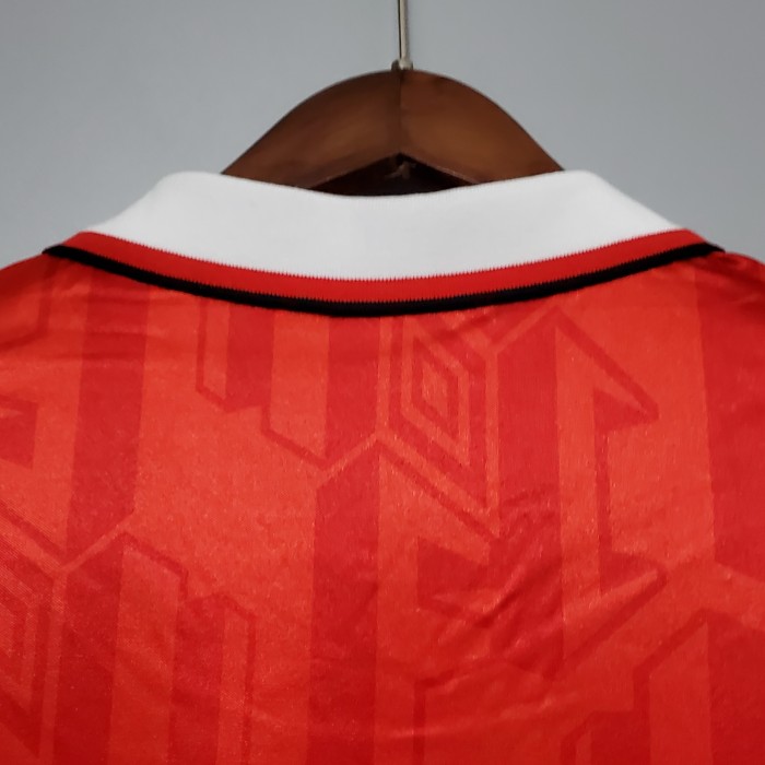 Retro Jersey 1992-1994 Manchester United Home Soccer Jersey Vintage Football Shirt
