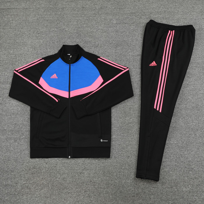 LH-AJ08 Black Soccer Jacket and Pants