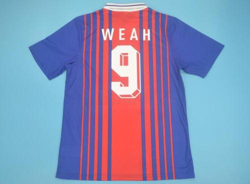 Retro Jersey 1993-1994 Paris Saint-Germain FC WEAH 9 Home Soccer Jersey