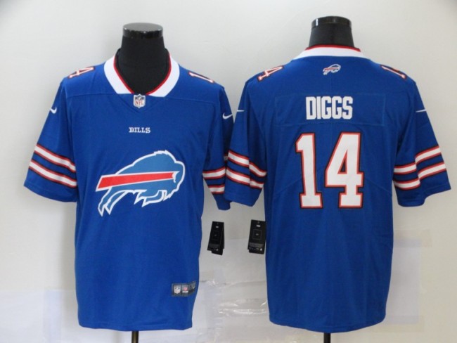 Buffalo Bills 14 DIGGS Blue Team Big Logo Vapor Untouchable Limited Jersey