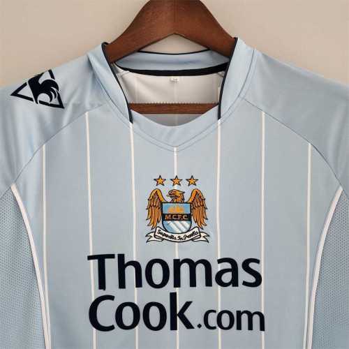 Retro Jersey 2008-2009 Manchester City Home Soccer Jersey Vintage Football Shirt
