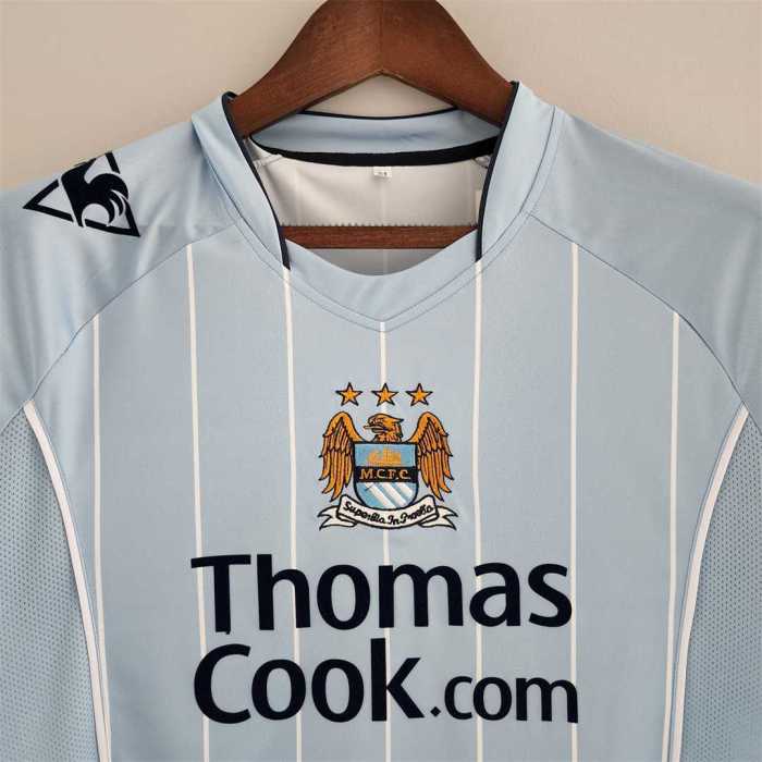 Retro Jersey 2008-2009 Manchester City Home Soccer Jersey Vintage Football Shirt