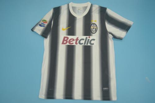 with Serie A Patch Retro Jersey 2011-2012 Juventus Home Soccer Jersey