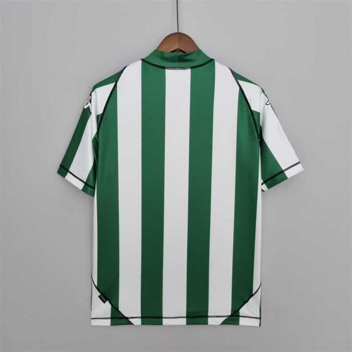 with LFP Patch Retro Jersey 2003-2004 Real Betis Home Soccer Jersey Vintage Football Shirt