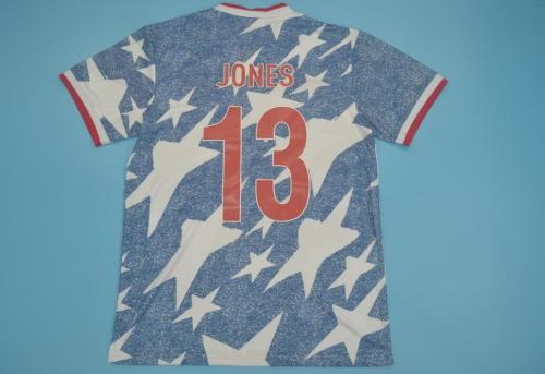 Retro Jersey 1994 USA 13 JONES Away Soccer Jersey Vintage Football Shirt