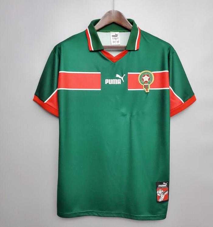 Retro Jersey 1998 Morocco Home Soccer Jersey Vintage Football Shirt