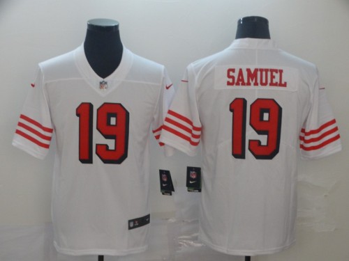 San Francisco 49ers 19 Deebo Samuel White Color Rush Vapor Untouchable Limited Jesey