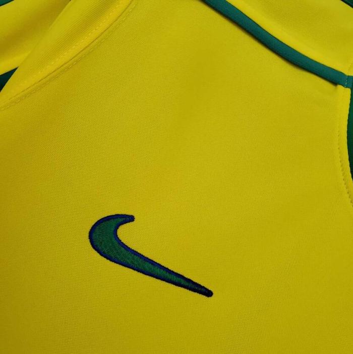 Retro Jersey 1998 Brazil Home Soccer Jersey Vintage Brasil Football Shirt