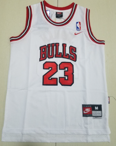 Youth Chicago Bulls 23 JORDAN White NBA Shirt