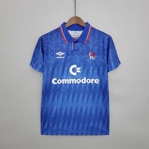 Retro Jersey 1989-1991 Chelsea Home Soccer Jersey Vintage Football Shirt