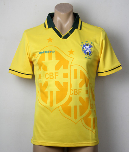 Retro Jersey 1994 Brazil Home Soccer Jersey Vintage Brasil Camisetas de Futbol