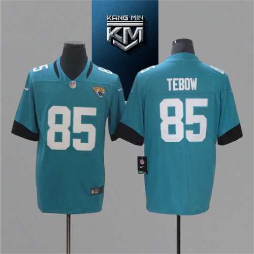 2021 Jaguars 85 TEBOW Blue NFL Jersey S-XXL White Font