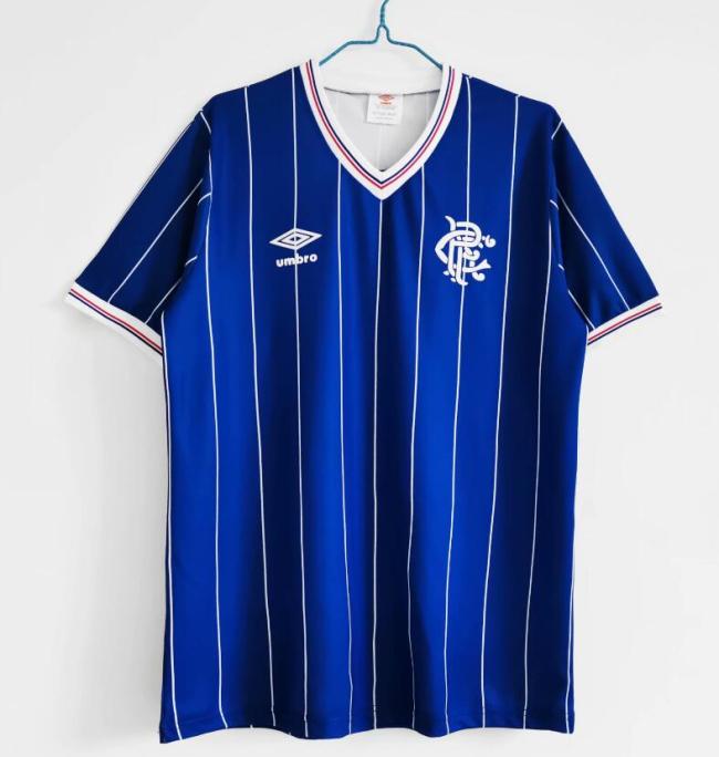 Retro Jersey 1982-1983 Rangers Home Blue Soccer Jersey