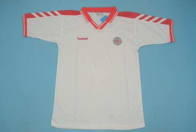 Retro Jersey 1998 Denmark Away Soccer Jersey White Vintage Football Shirt