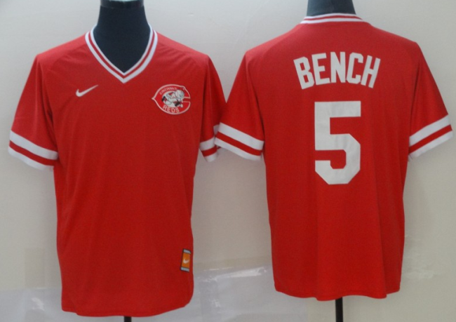 2019 Cincinnati Reds # 5 BENCH Red MLBJersey